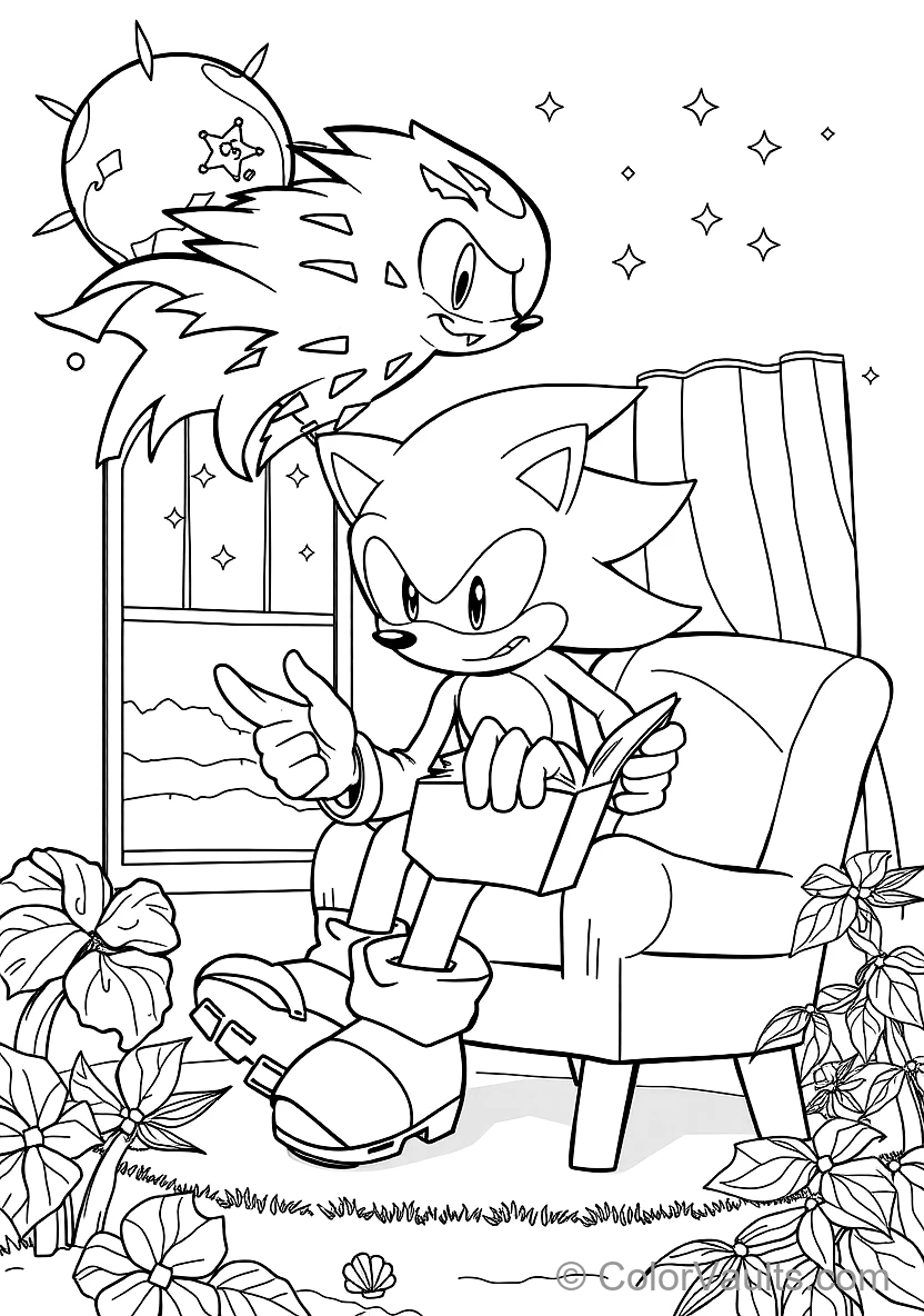Super Sonic Glowing in Aura and Floating with Fiery (Scene 8)