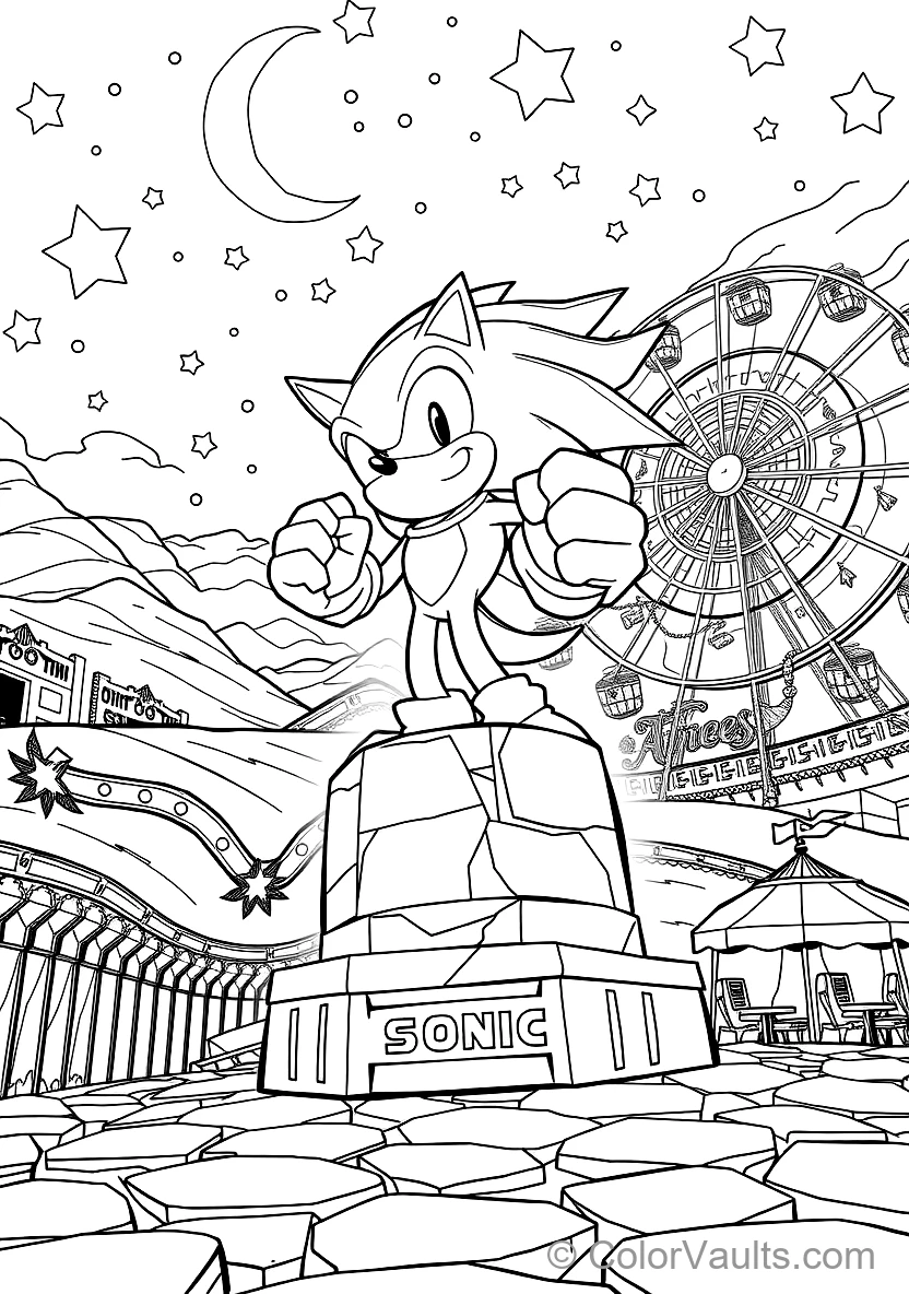 Knuckles the Echidna Gliding with Clenched Spiked (Scene 21)