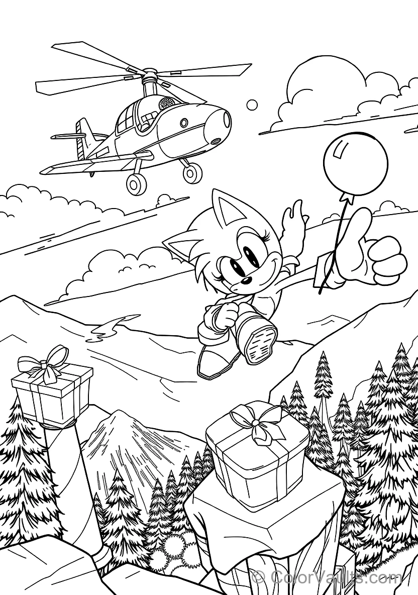 Miles Tails Prower Flying Using His Twin Spinning (Scene 21)