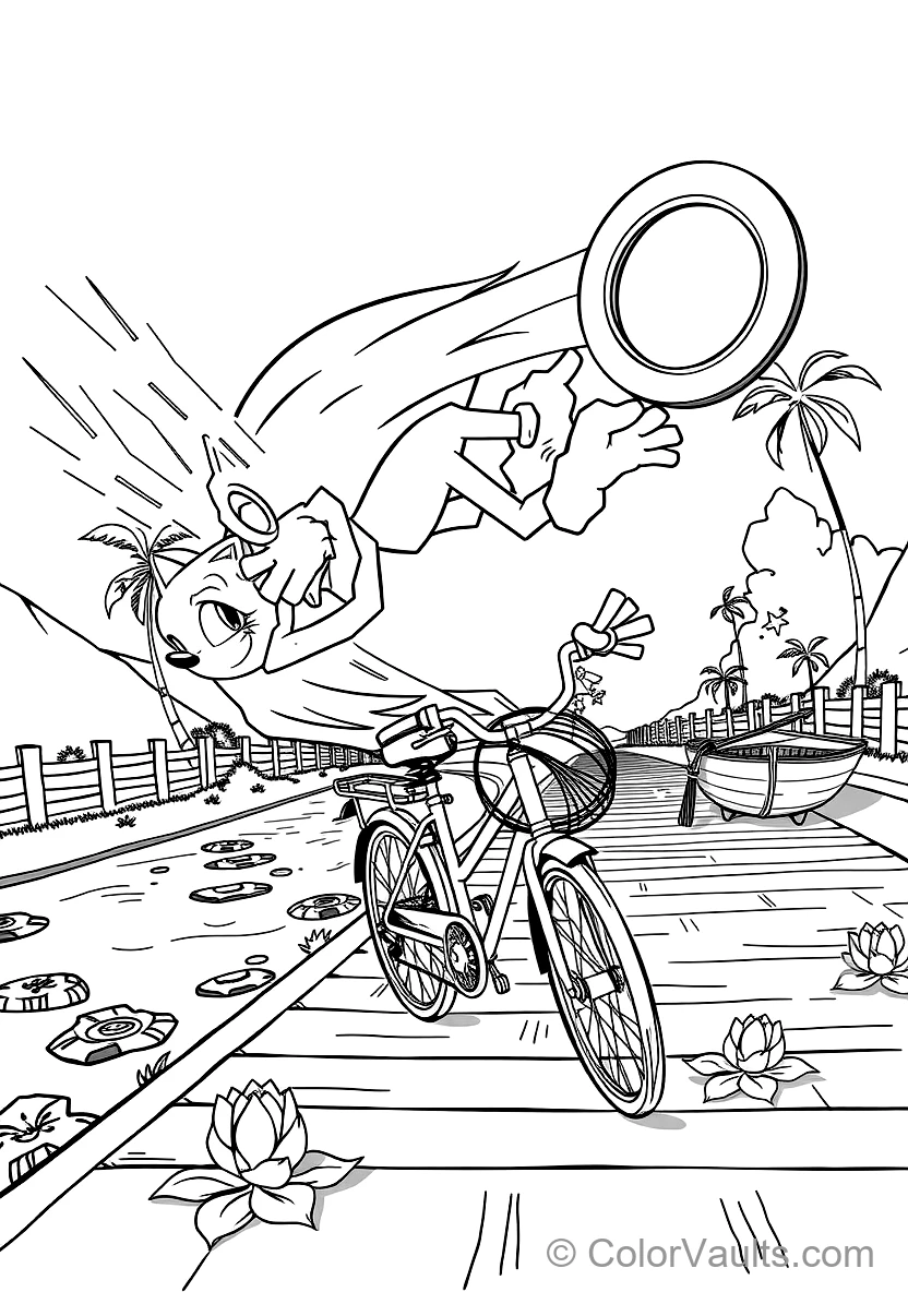 Sonic the Hedgehog in Supersonic Running Dash (Scene 27)