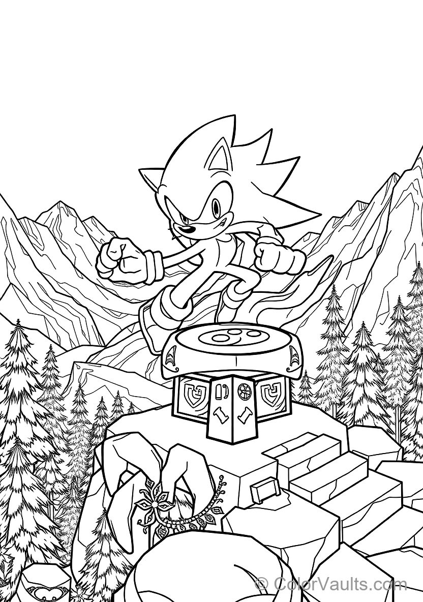 Knuckles the Echidna Gliding with Clenched Spiked (Scene 27)