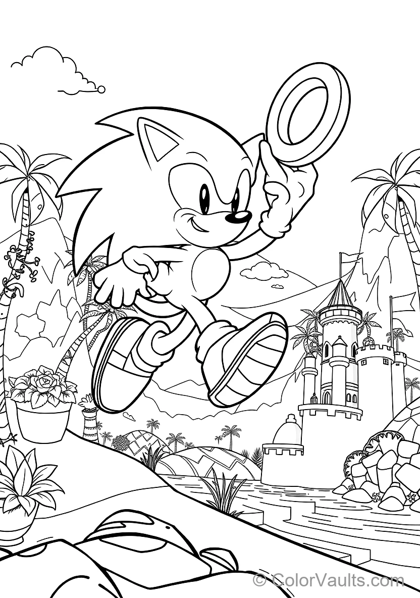 Sonic the Hedgehog in Supersonic Running Dash (Scene 31)