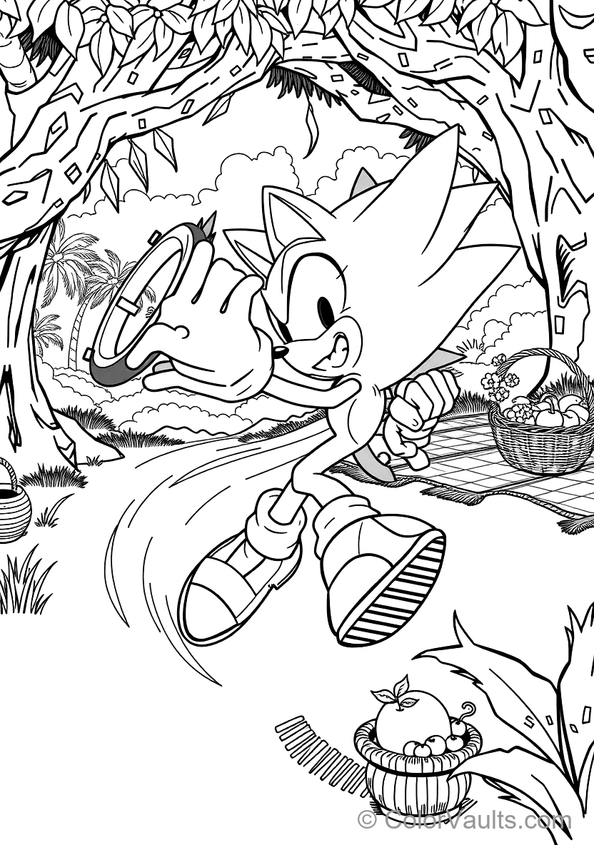 Sonic the Hedgehog in Supersonic Running Dash (Scene 33)