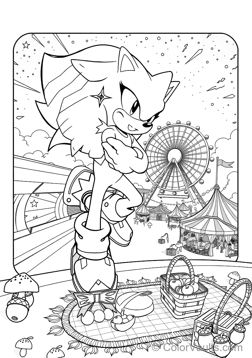 Shadow the Hedgehog Hovering with Rocket Air Shoes (Scene 29)