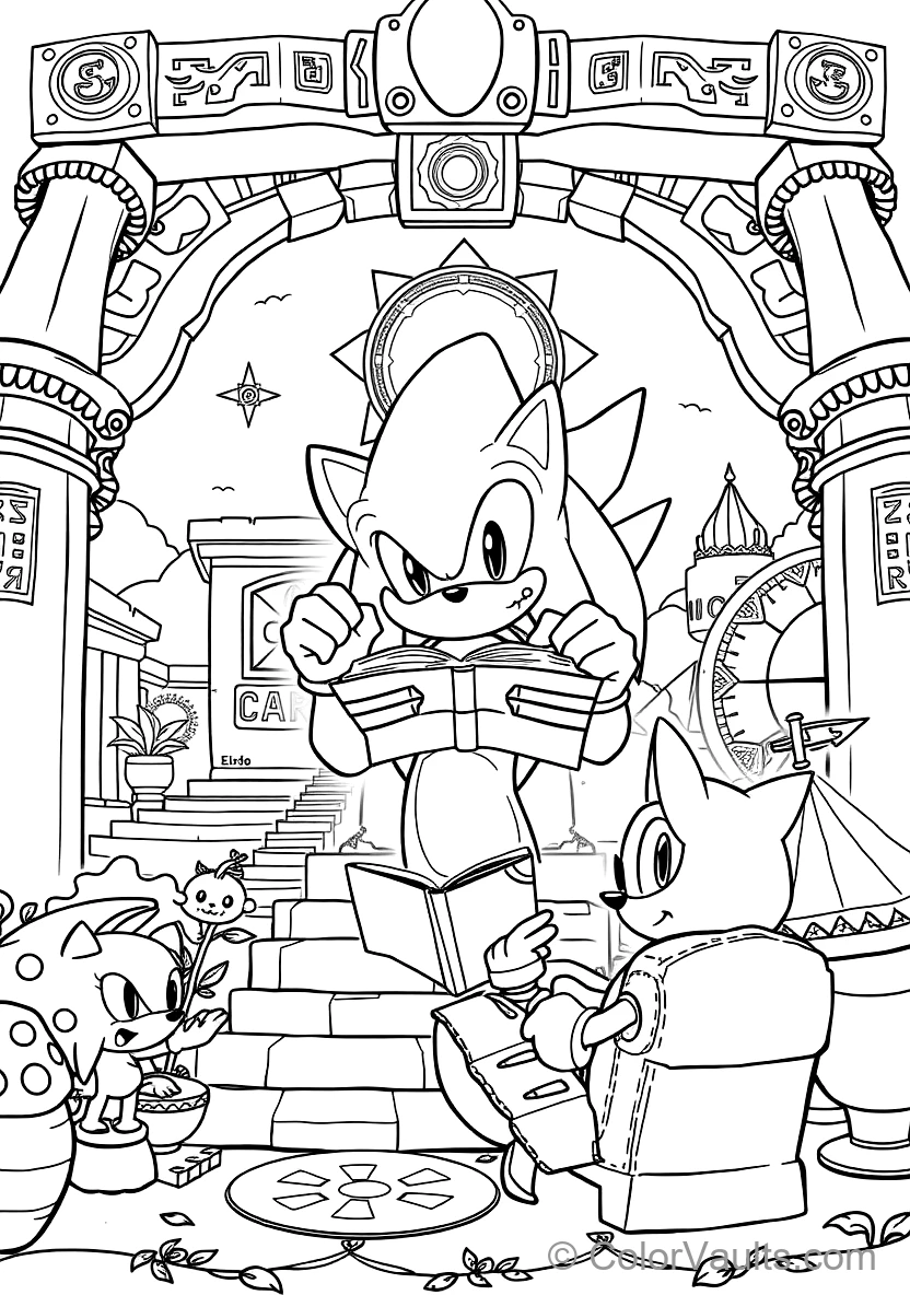Knuckles the Echidna Gliding with Clenched Spiked (Scene 39)