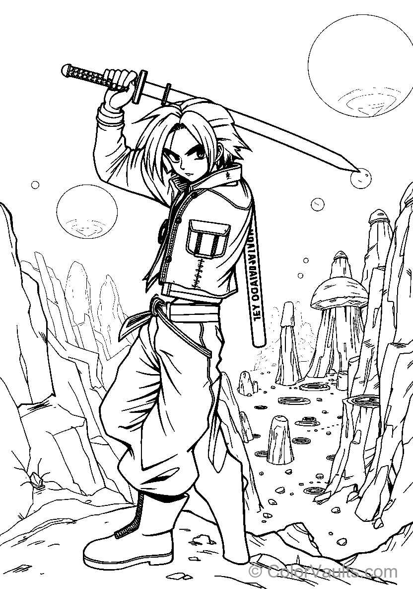 Space, Rockets & Astronauts coloring page 3