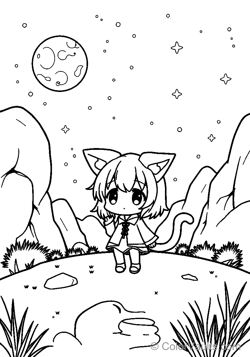 Cat Character In Space
