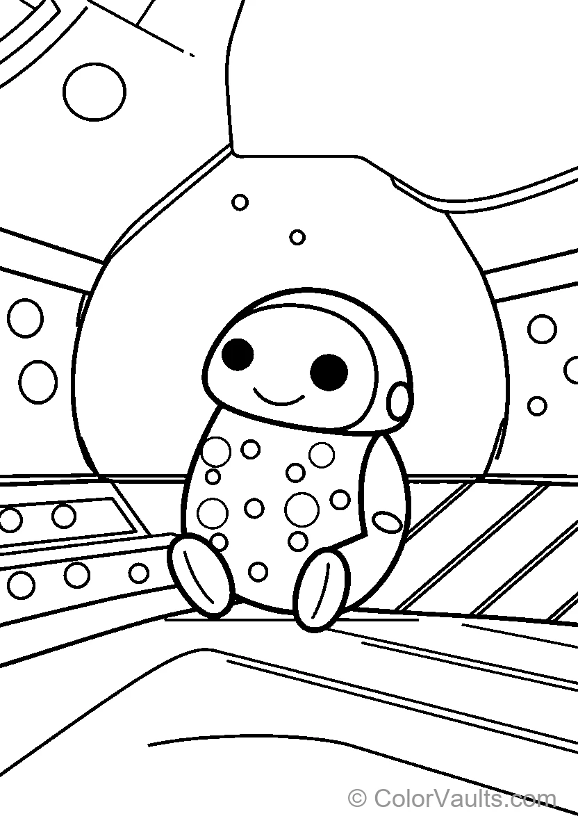 Robot Astronaut Coloring