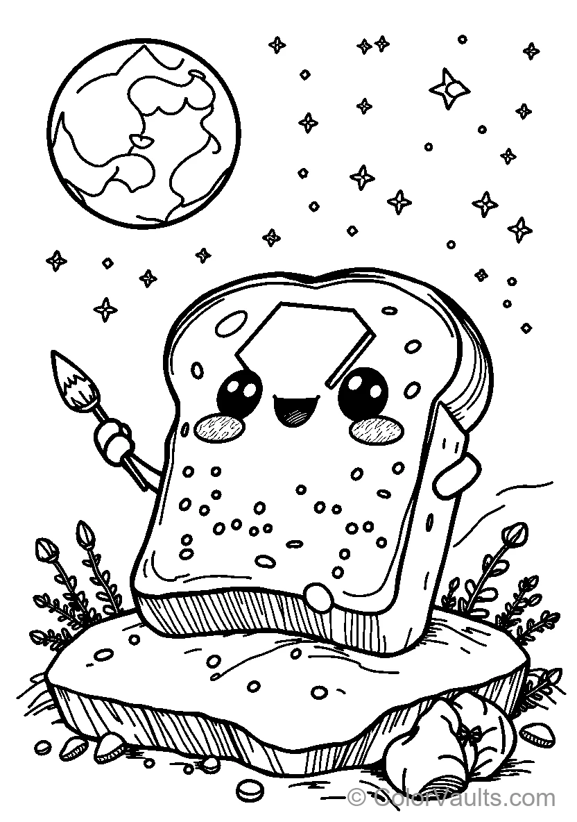 Space Bread Painting