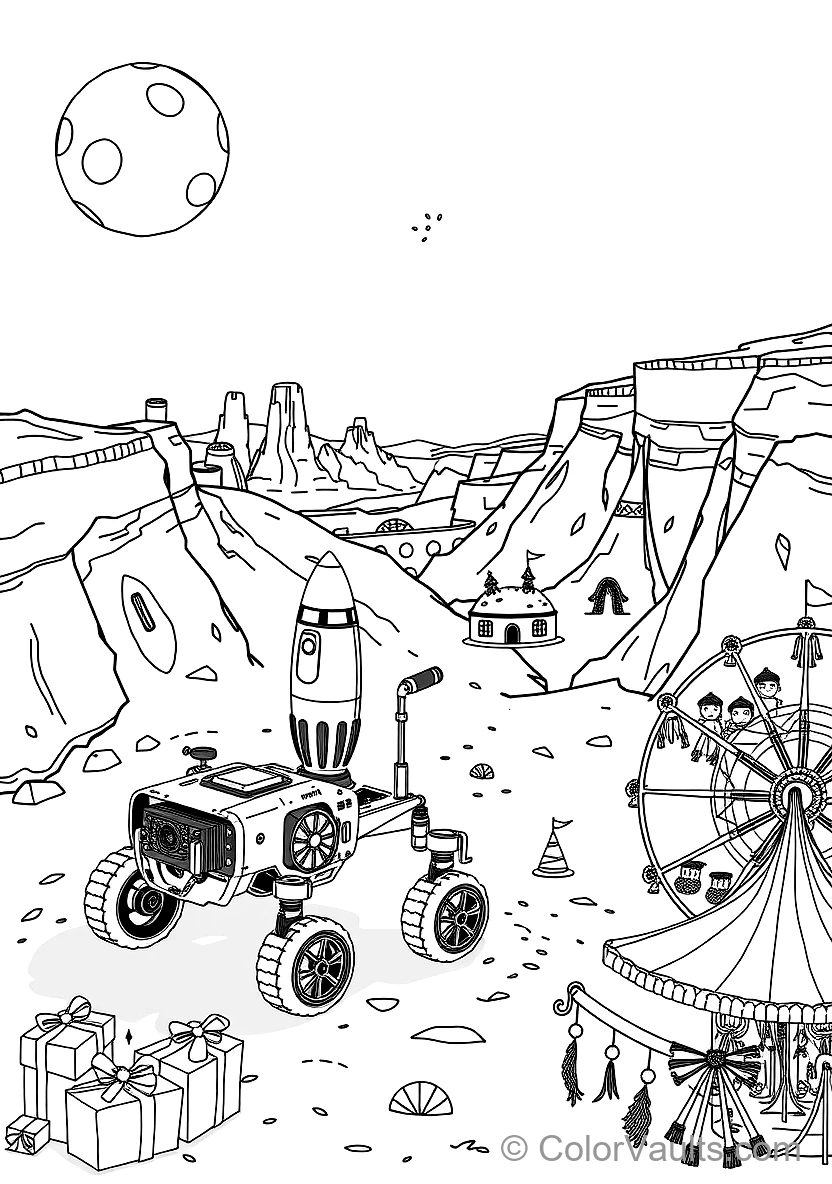 Mars Rover Gathering Rock Samples on the Red Planet (3)