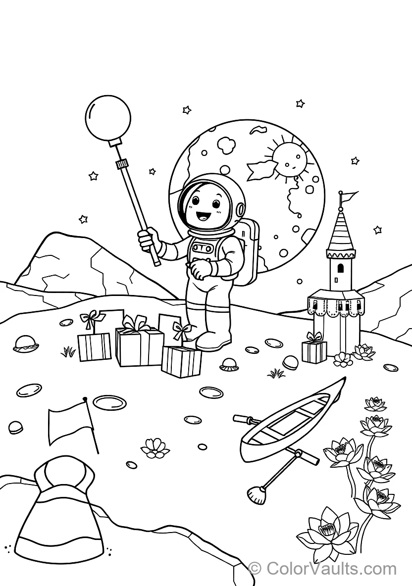 Lunar Rover Vehicle Exploring Dusty Moon Hills (6)