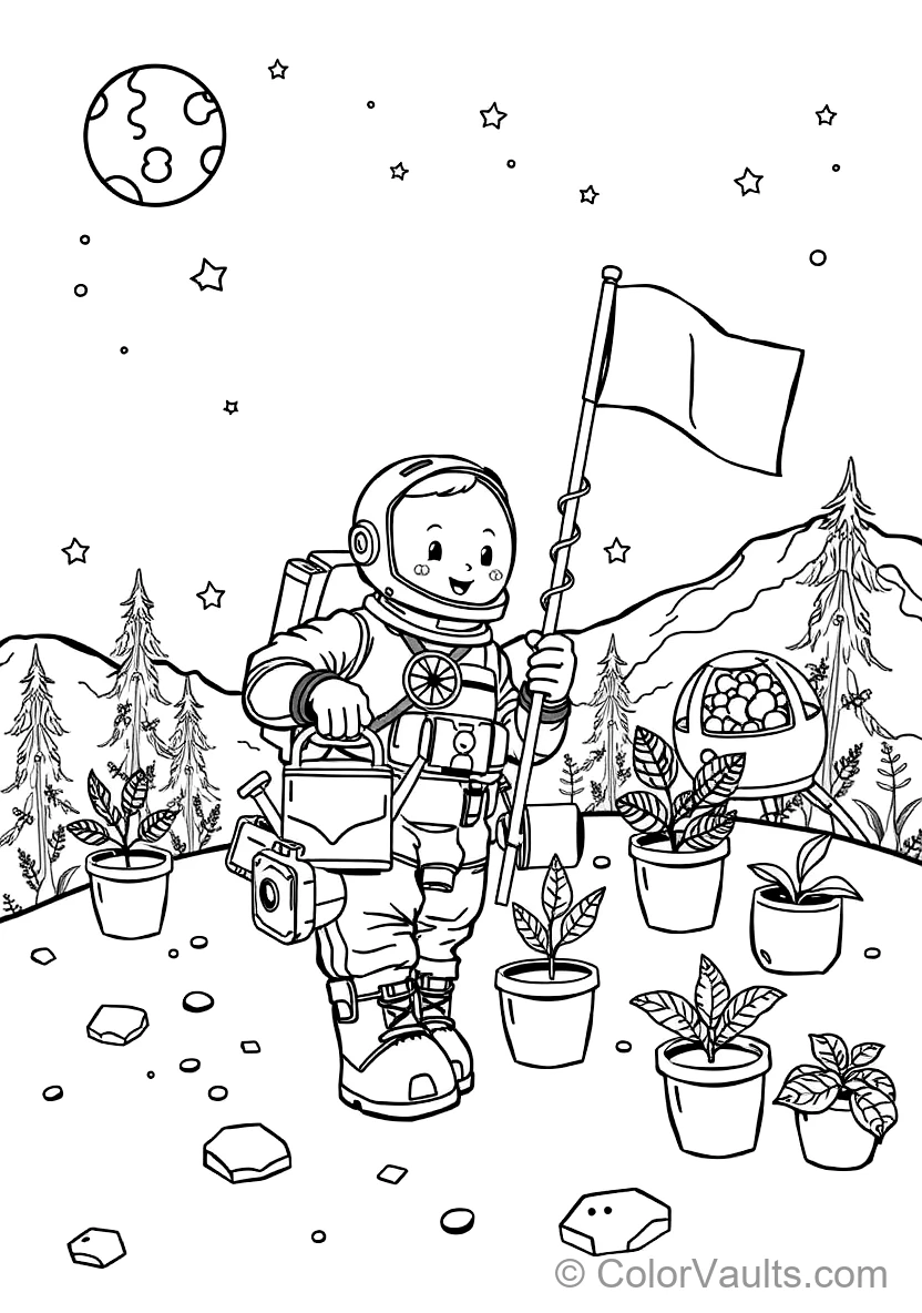 High-Tech Space Station Orbiting Planet Earth (8)