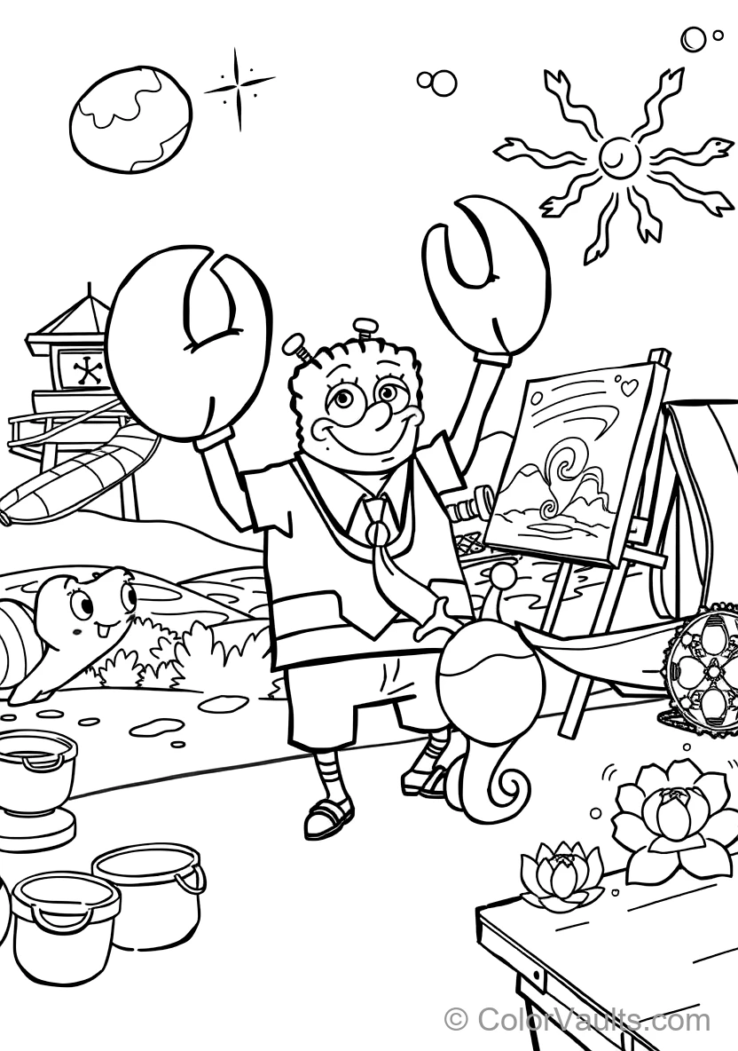 SpongeBob SquarePants coloring page 2