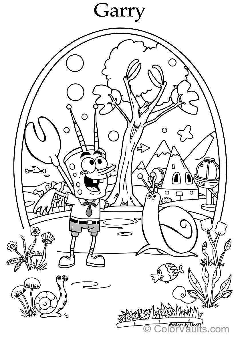 SpongeBob SquarePants coloring page 3