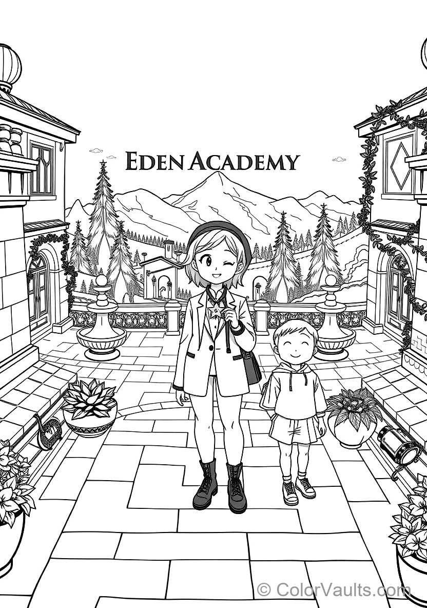 Anya Forger in Eden Academy Formal School Uniform (Scene 4)