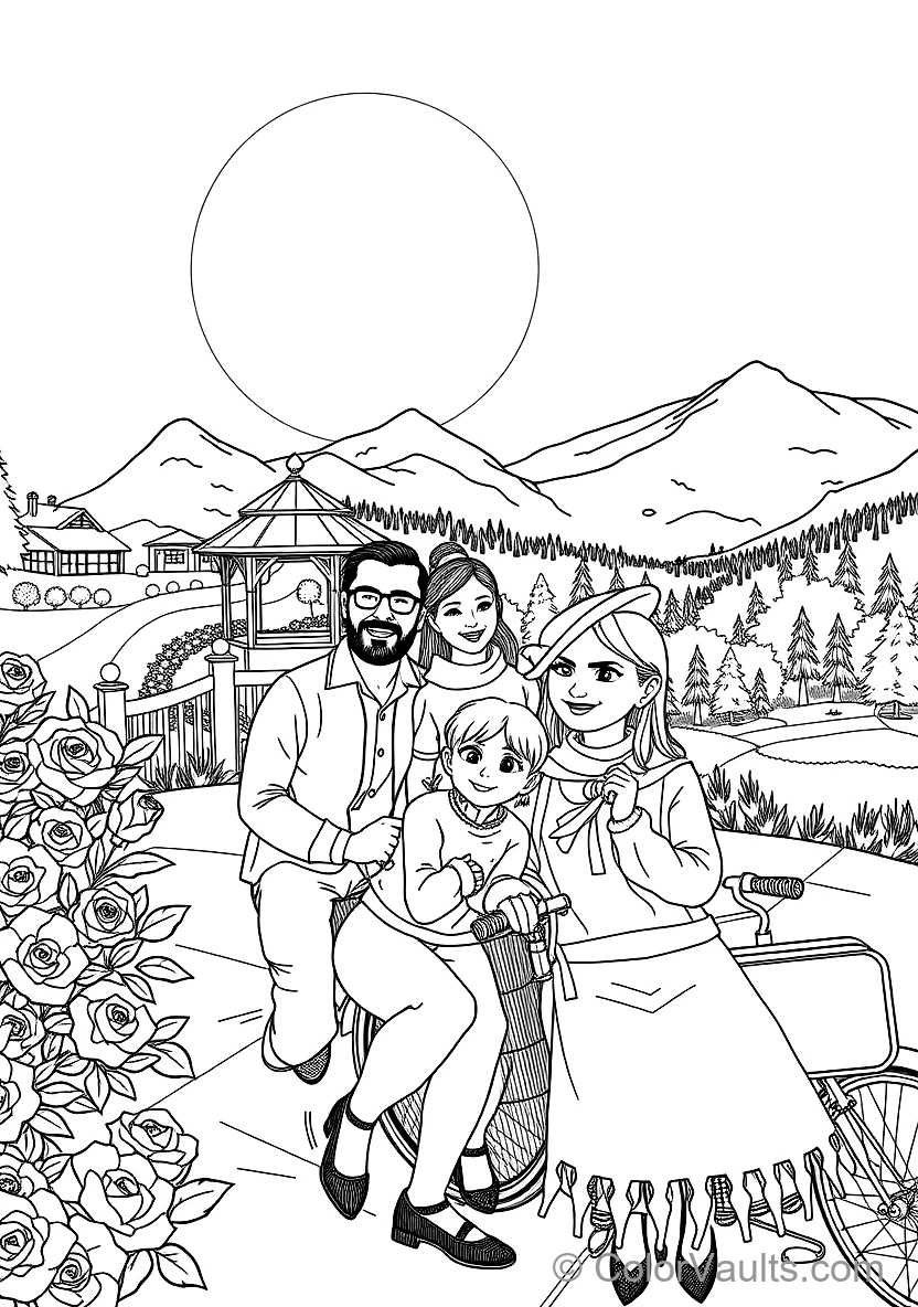 Forger Family Taking a Joyful Family Portrait Together