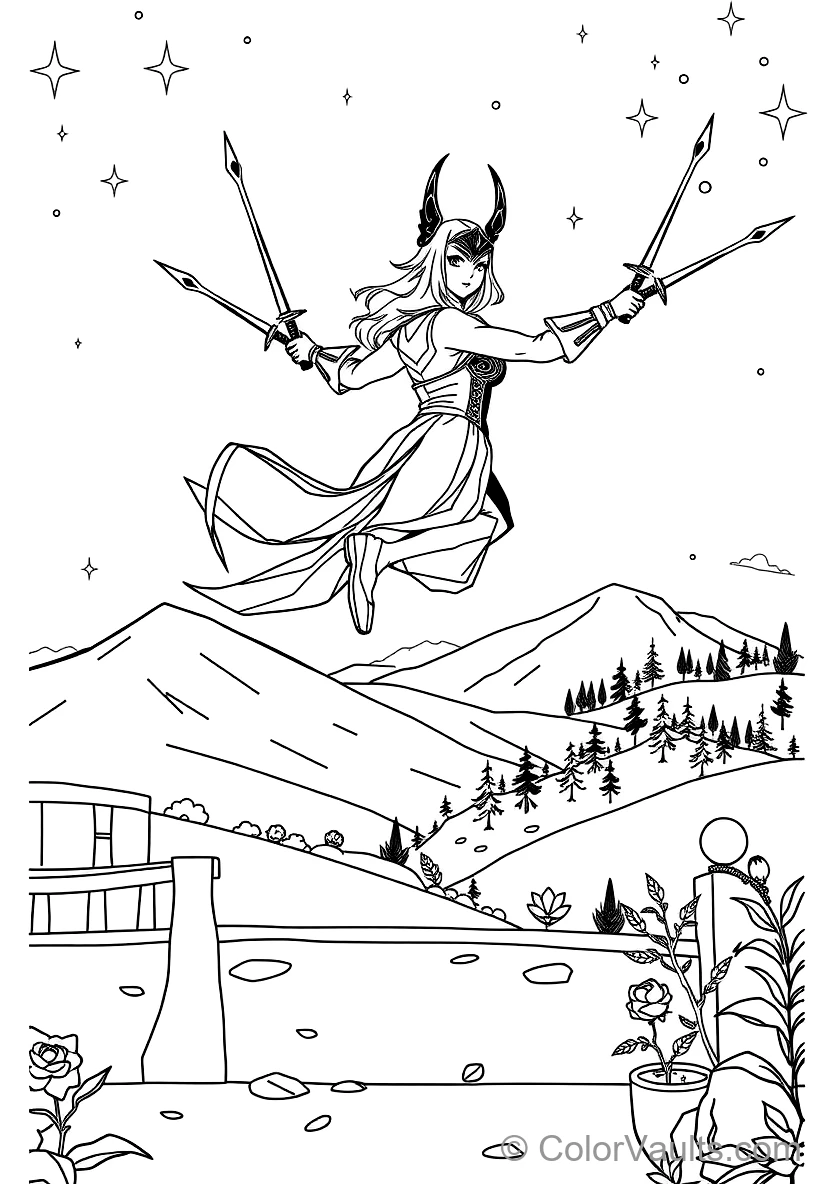 Yor Forger (thorn Princess) in Elegant Black Assassin (Scene 2)