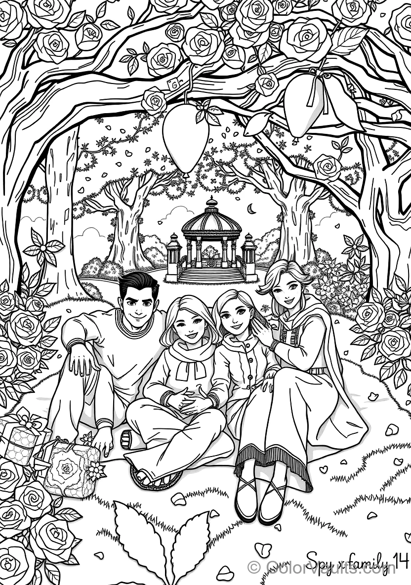 Forger Family Taking a Joyful Family Portrait Together (Scene 2)