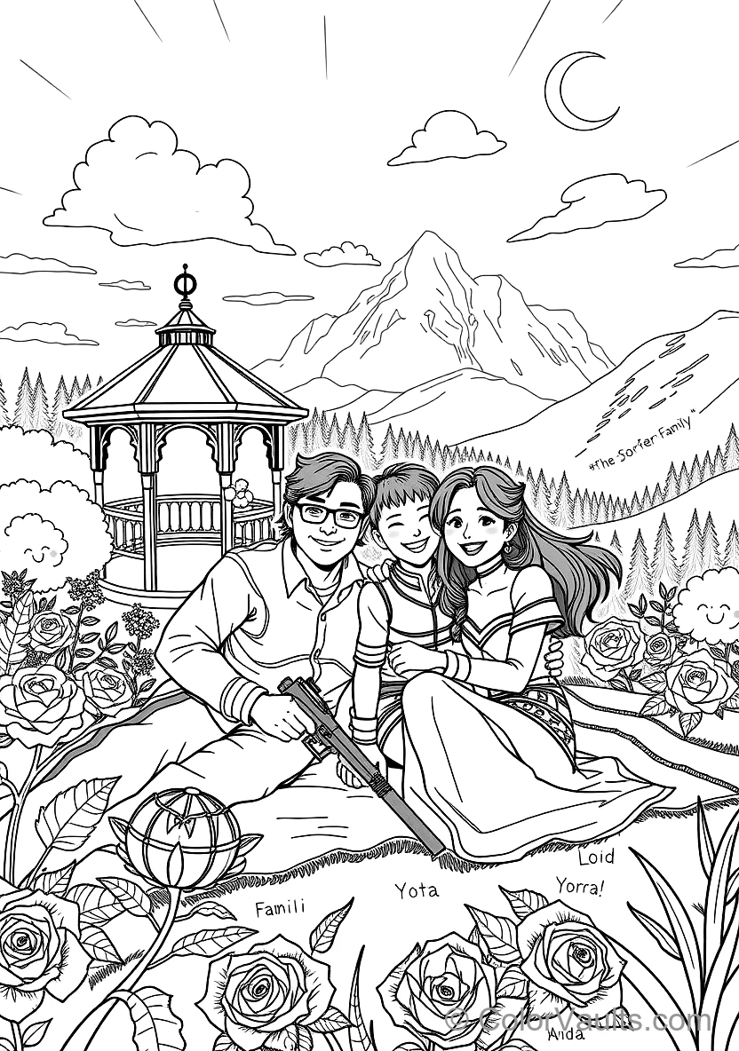 Forger Family Taking a Joyful Family Portrait Together (Scene 3)