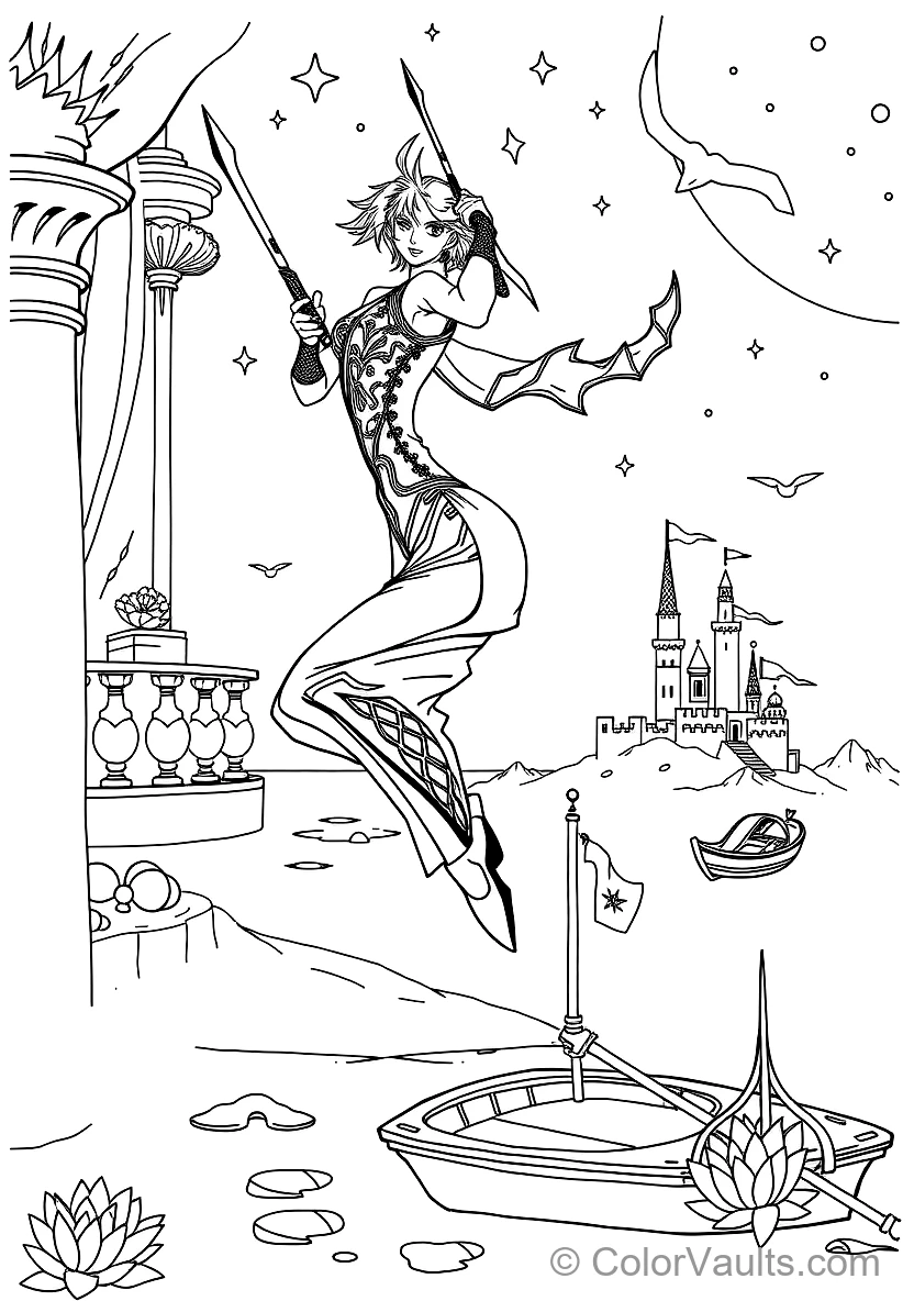 Yor Forger (thorn Princess) in Elegant Black Assassin (Scene 3)