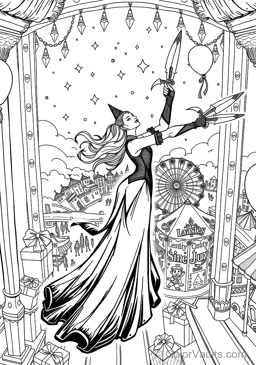 Yor Forger (thorn Princess) in Elegant Black Assassin (Scene 4)