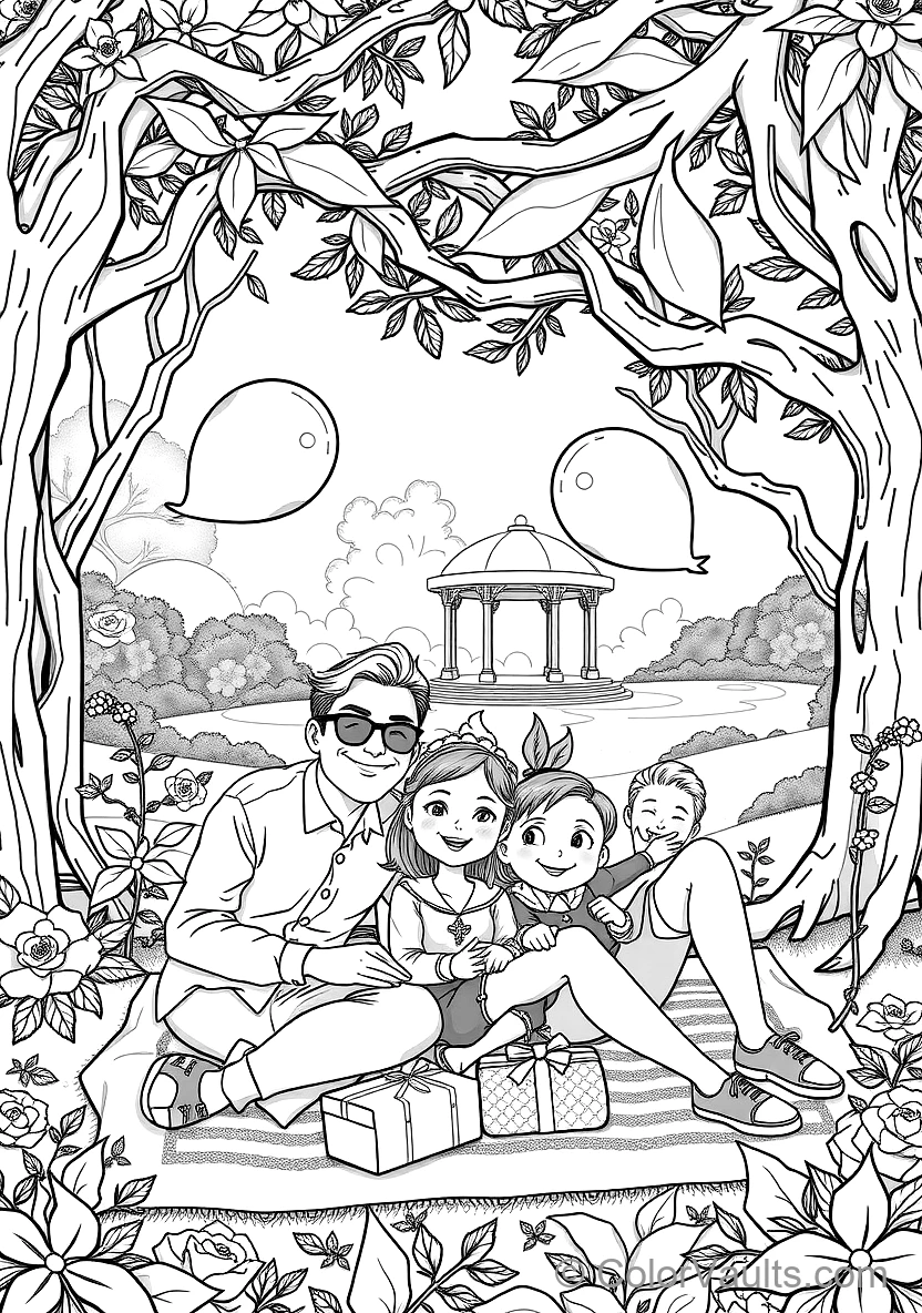 Forger Family Taking a Joyful Family Portrait Together (Scene 4)