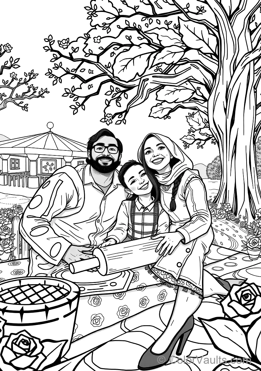 Forger Family Taking a Joyful Family Portrait Together (Scene 6)