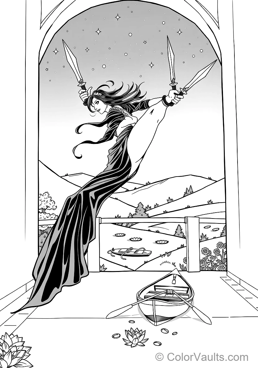 Yor Forger (thorn Princess) in Elegant Black Assassin (Scene 7)