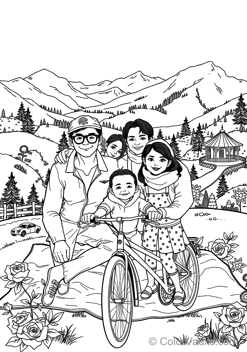 Forger Family Taking a Joyful Family Portrait Together (Scene 9)
