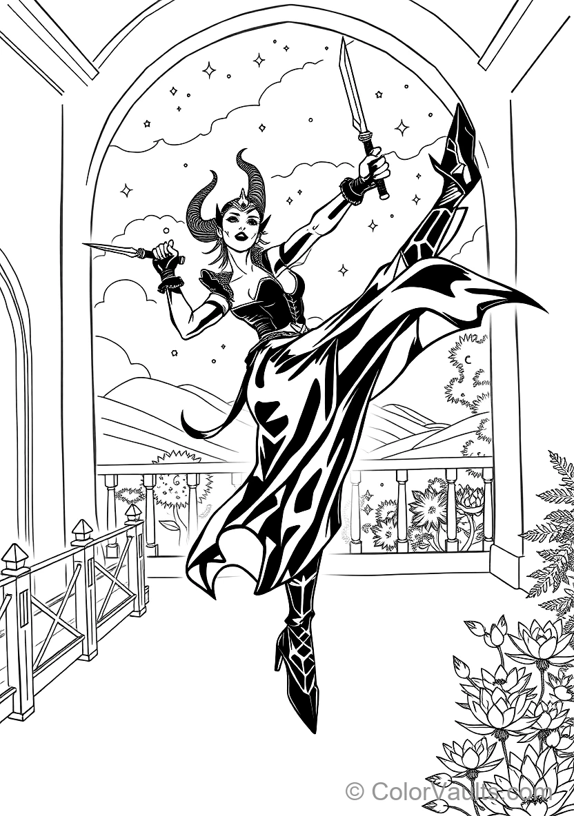 Yor Forger (thorn Princess) in Elegant Black Assassin (Scene 13)