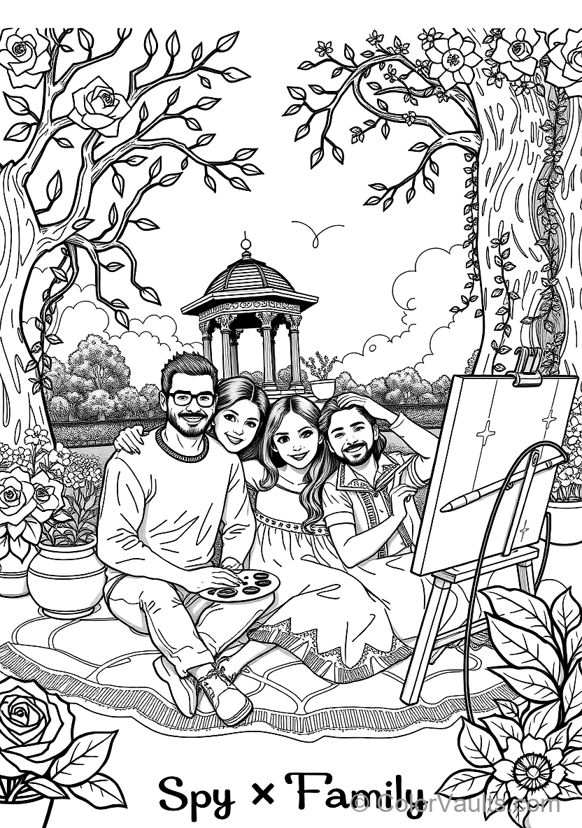 Forger Family Taking a Joyful Family Portrait Together (Scene 11)