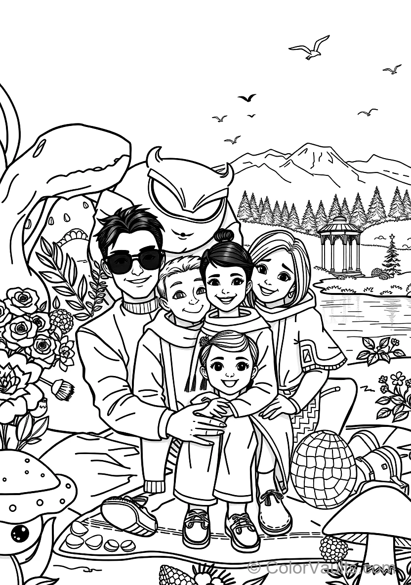 Forger Family Taking a Joyful Family Portrait Together (Scene 15)