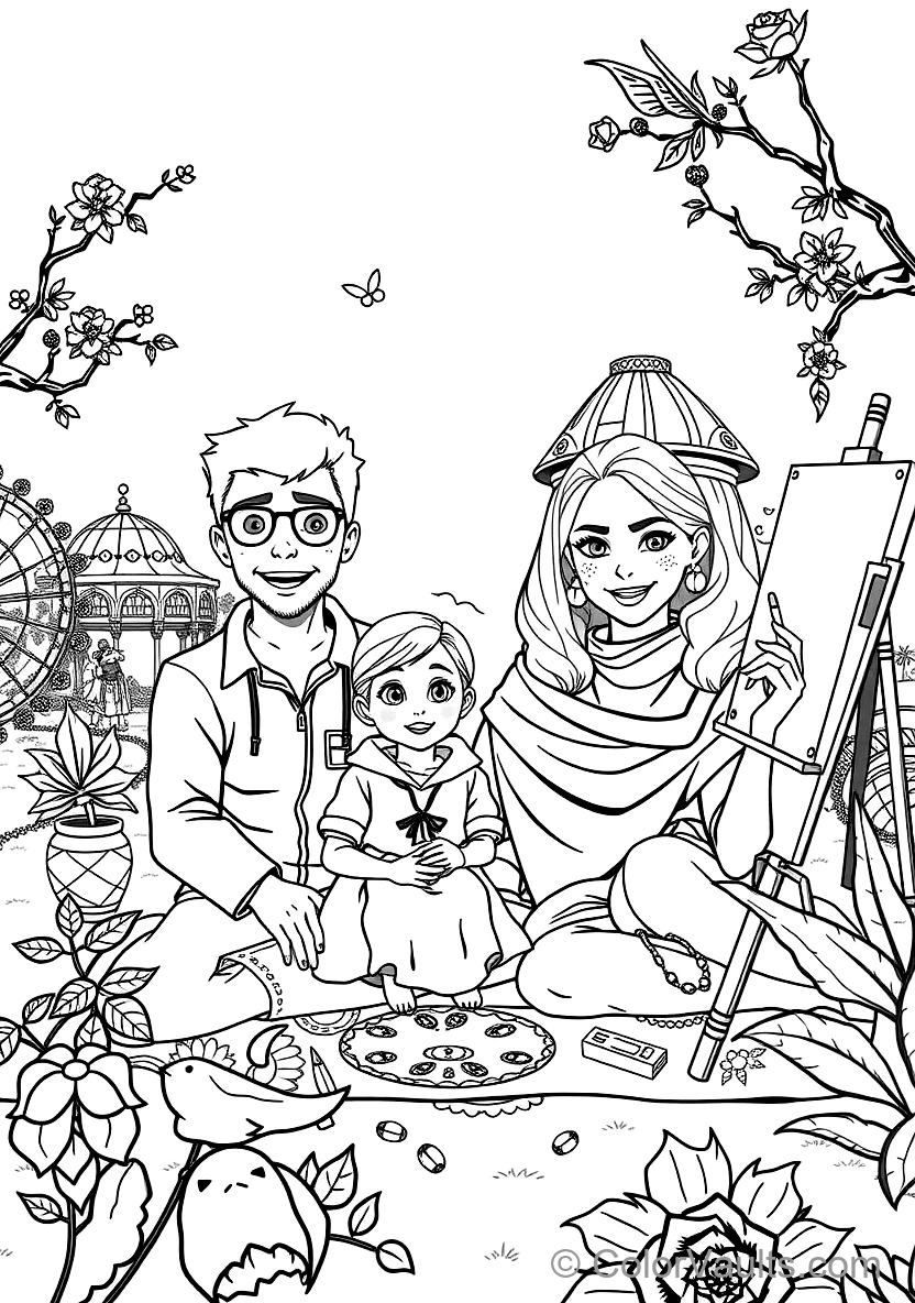 Forger Family Taking a Joyful Family Portrait Together (Scene 18)