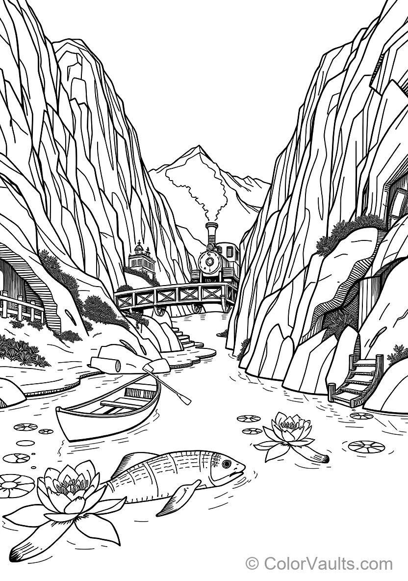 Steampunk & Clockwork Machines coloring page 3