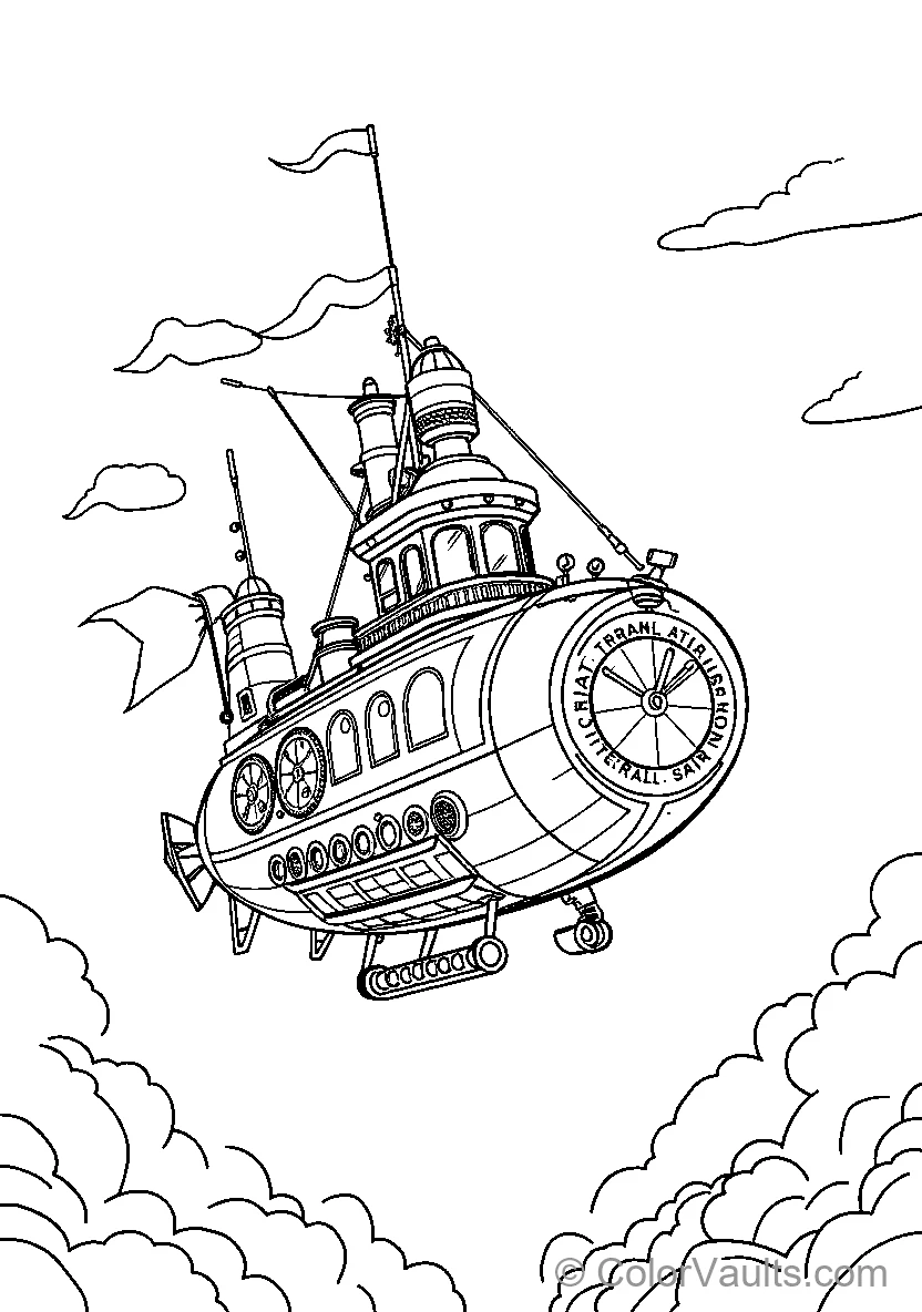 Flying Submarine in the Sky