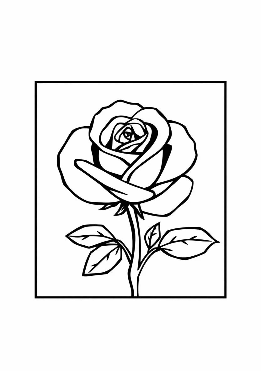 Stencils & Bold Silhouettes coloring page 1