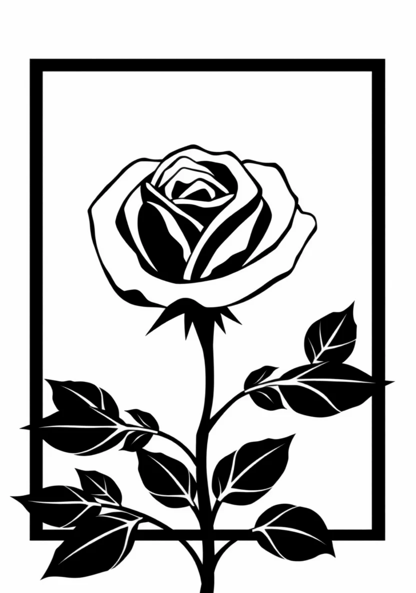 Stencils & Bold Silhouettes coloring page 3