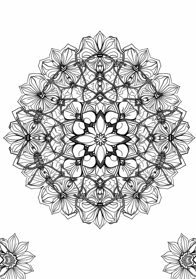 Stress Relief & Relaxation coloring page 1