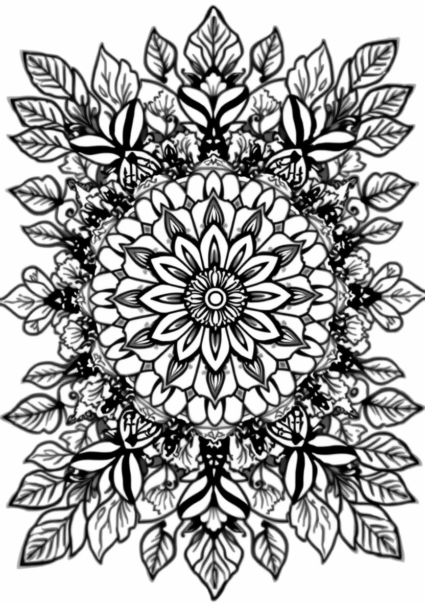 A Relaxing Coloring Sheet