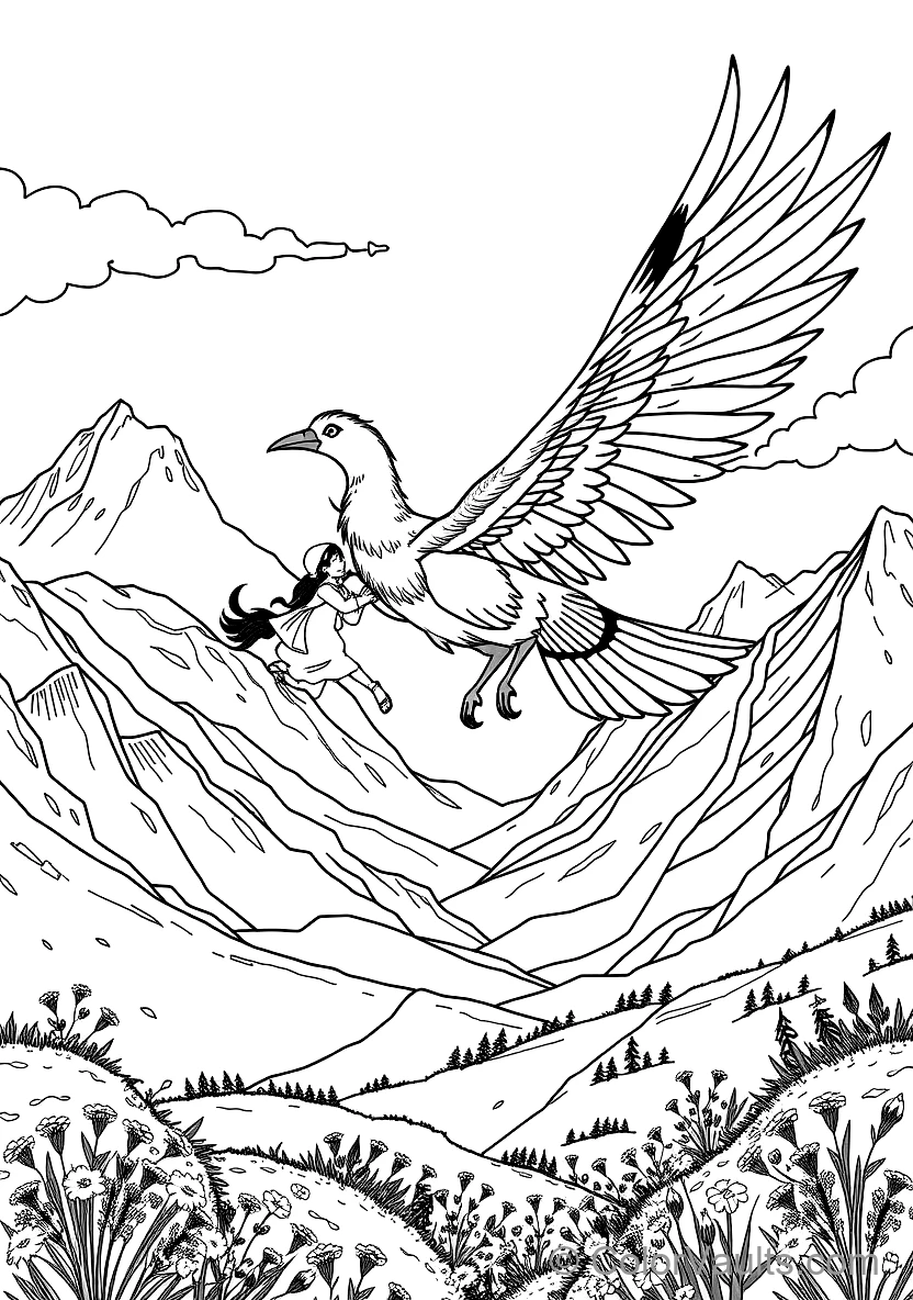 Studio Ghibli - Howl Moving Castle coloring page 2