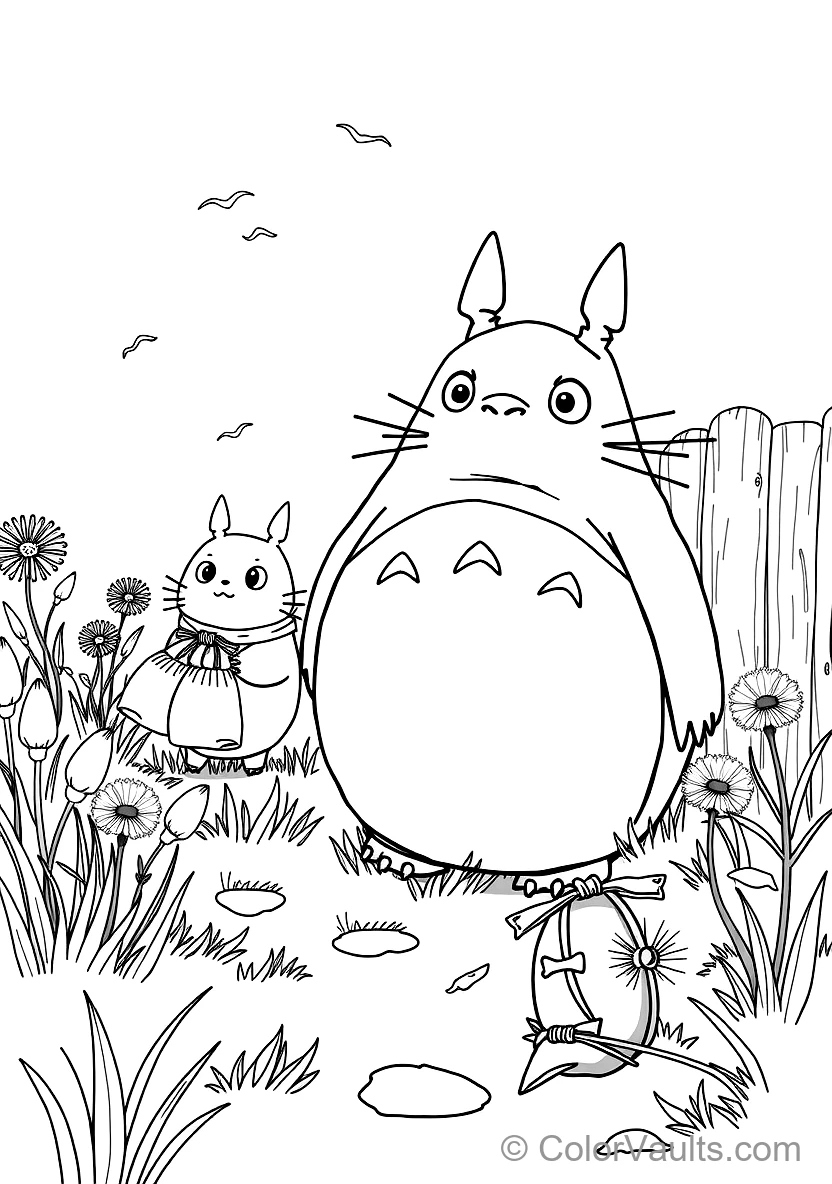 Studio Ghibli - Totoro coloring page 3