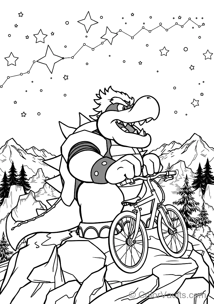 Super Mario coloring page 3