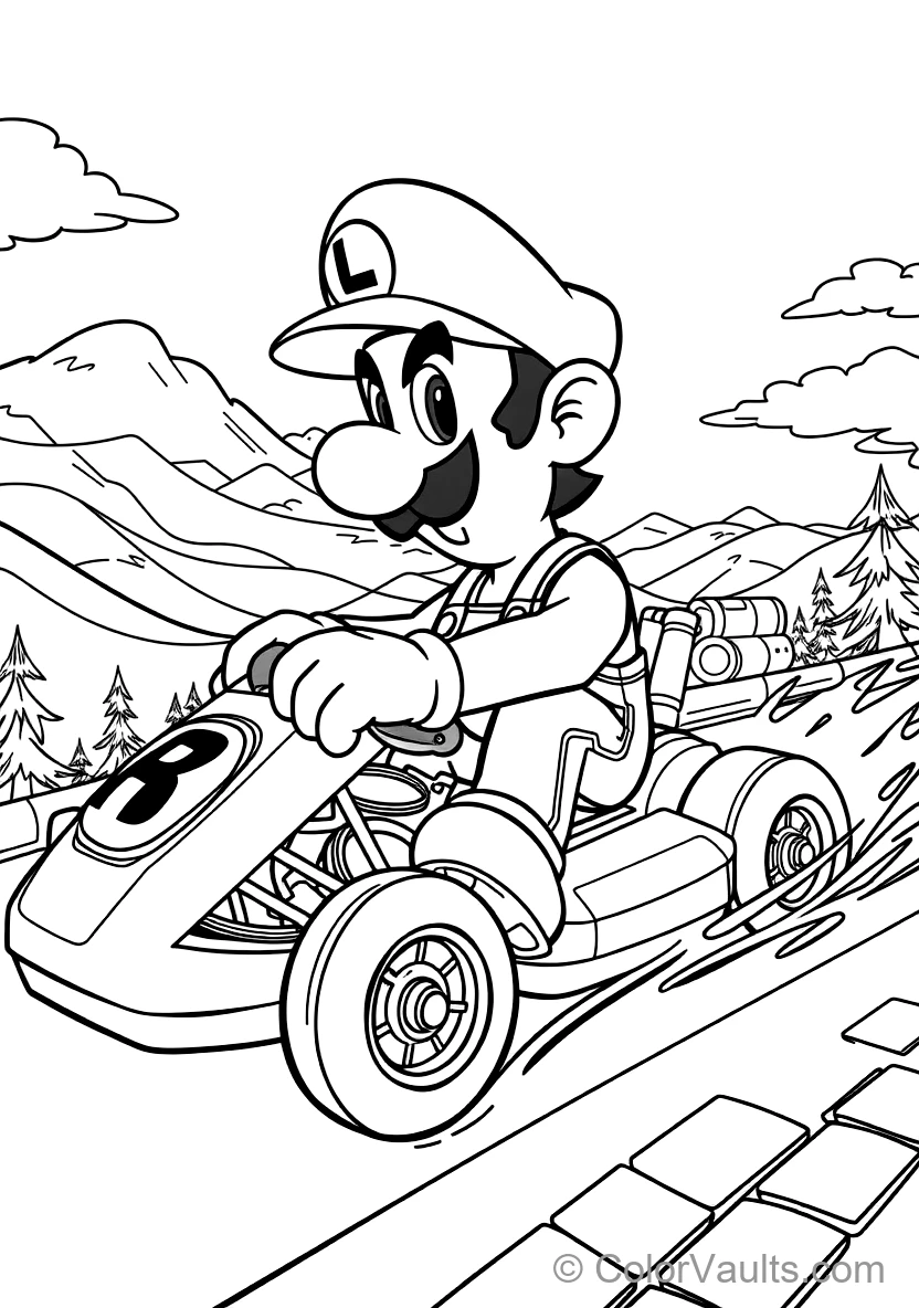 Princess Peach in Front of Mushroom Kingdom Castle