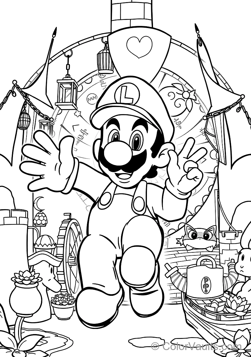 Princess Peach in Tennis Outfit Ready to Serve (2)