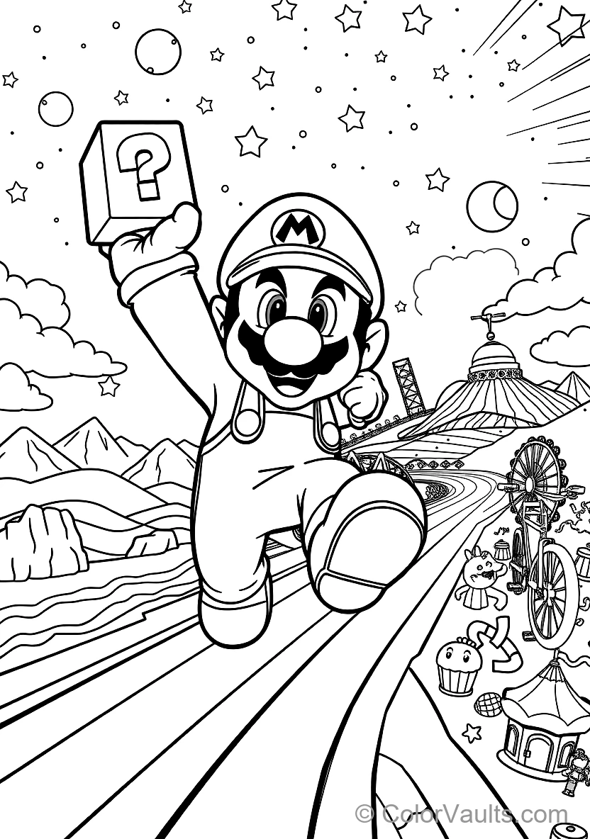 Princess Peach Floating mit Her Pink Dress (3)