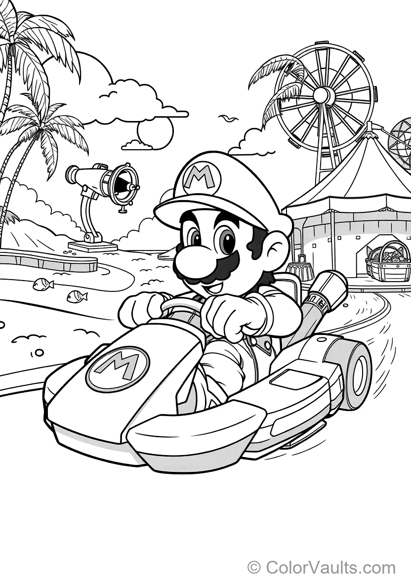 Princess Peach Waving Gracefully from Balcony (4)