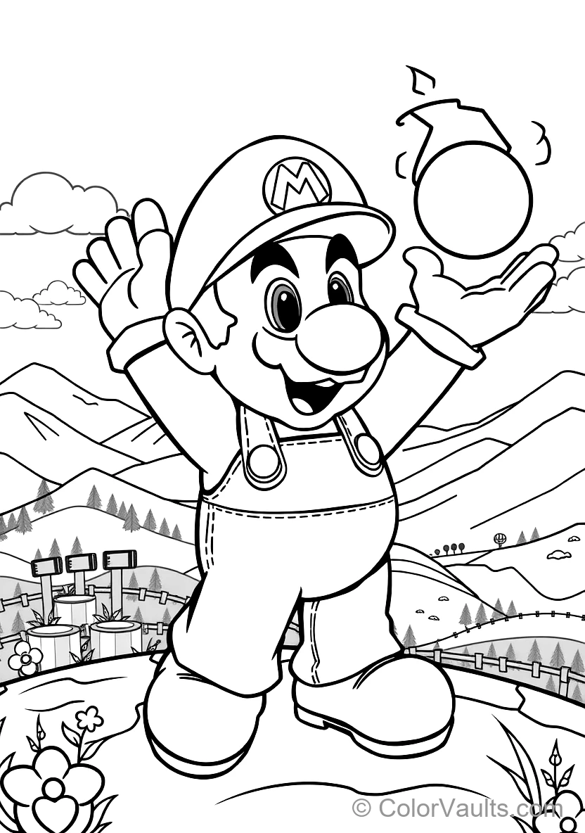 Princess Peach Crowned with Golden Crown and Sapphire (4)