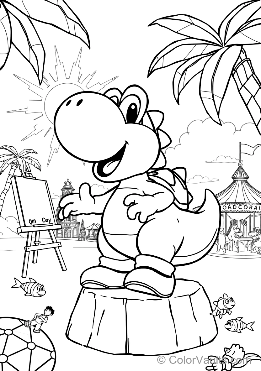 Yoshi The Friendly Dinosaur (Scene 3)
