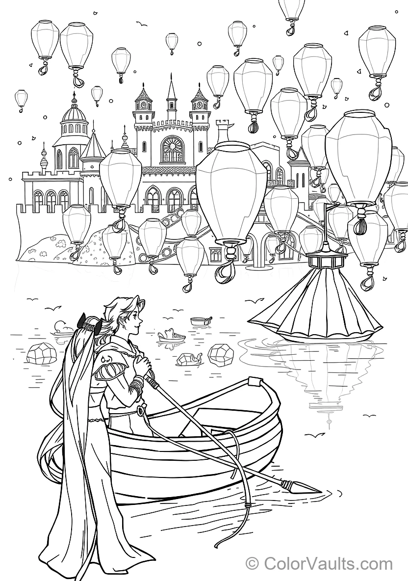 Rapunzel Viewing Thousands of Glowing Floating (Scene 3)