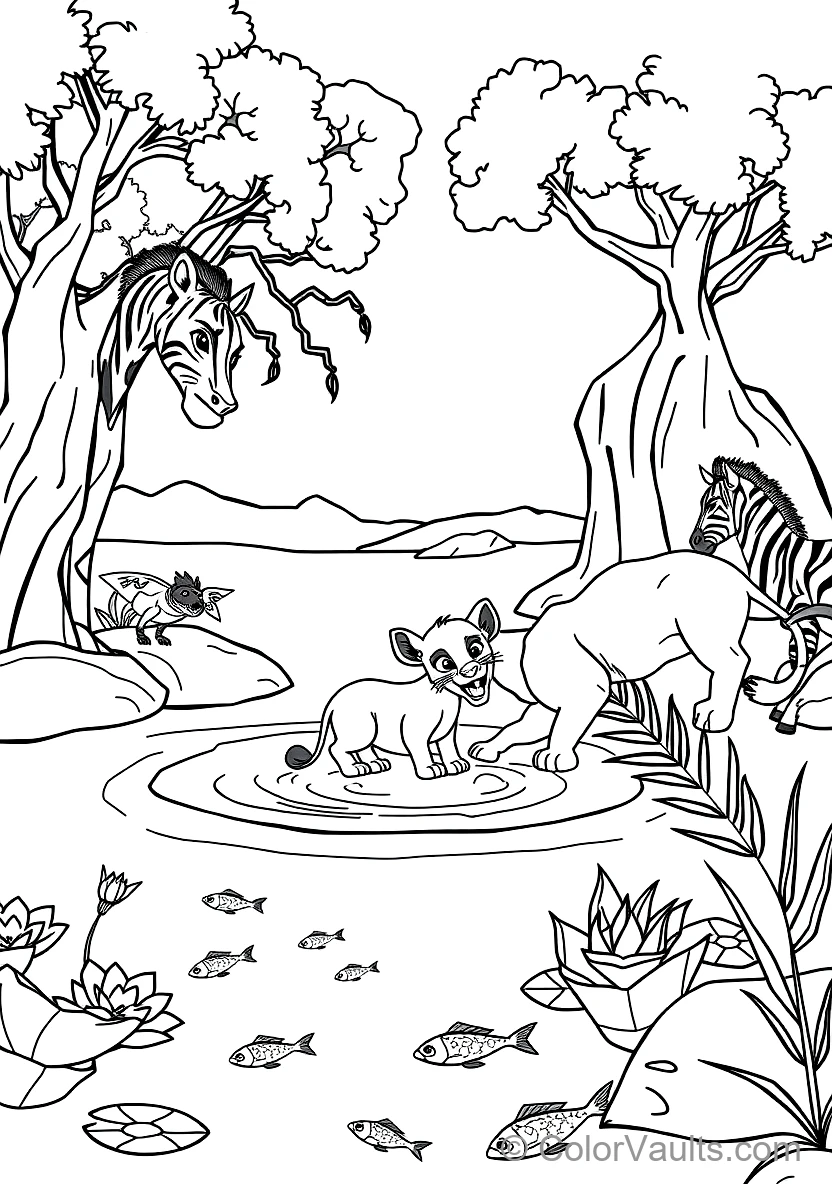 The Lion King coloring page 3